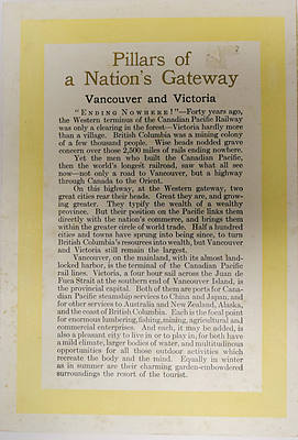 CANADIAN PACIFIC DINING CAR SERVICE MENU