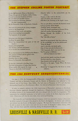 LOUISVILLE & NASHVILLE RR MENU