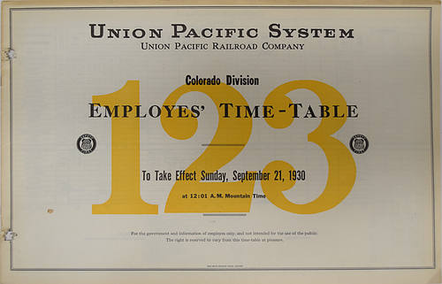 UNION PACIFIC SYSTEM ETT
