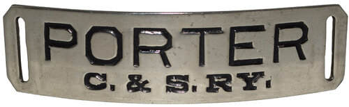 C&SRY PORTER CAP BADGE