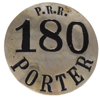 PRR 180 PORTER CAP BADGE