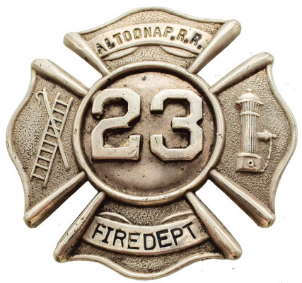 PRR ALTOONA FIRE DEPT BADGE
