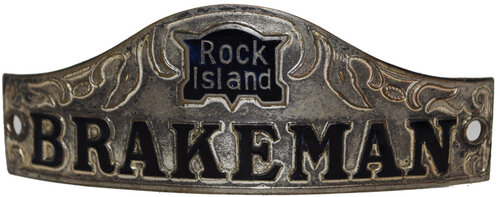 ROCK ISLAND BRAKEMAN CAP BADGE