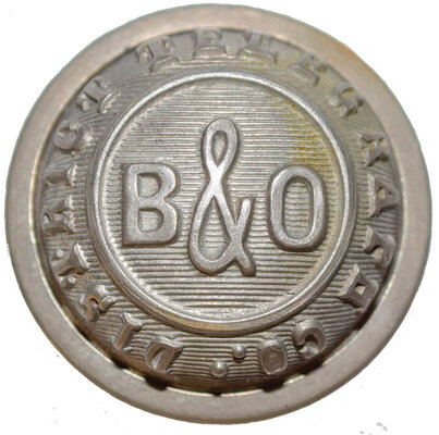 B&O DISTRICT TELEGRAPH BUTTON