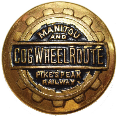 MANITOU & PIKES PEAK RAILWAY BUTTON