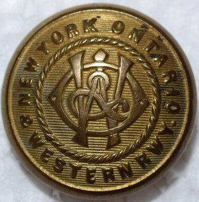 NEW YORK ONTARIO & WESTERN RWY CO BUTTON