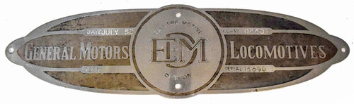 READING RR BUILDERS PLATE