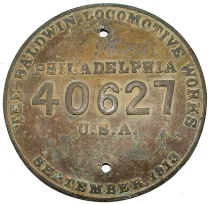 SAN ANTONIO & ARANSAS PASS BUILDERS PLATE