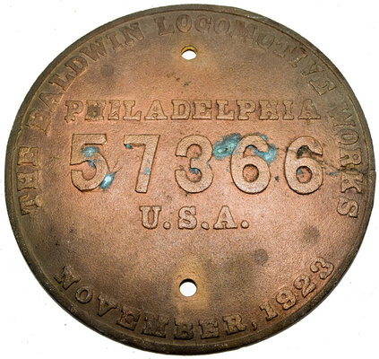 SOUTHERN PACIFIC BUILDERS PLATE