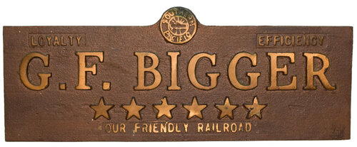 SOUTHERN PACIFIC NAME PLATE