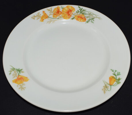 AT&SF CALIFORNIA POPPY DINNER PLATE