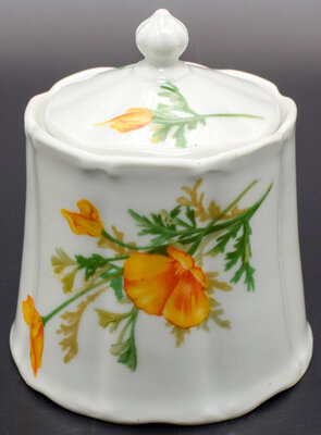 AT&SF CALIFORNIA POPPY SUGAR BOWL