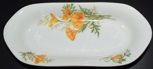 AT&SF CALIFORNIA POPPY VEGETABLE DISH