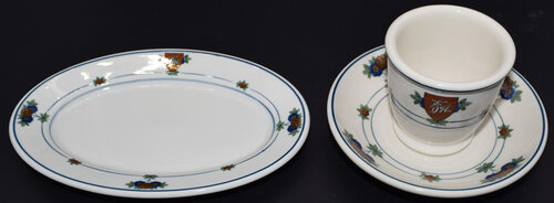 D&H CANTERBURY EGG CUP & SAUCER