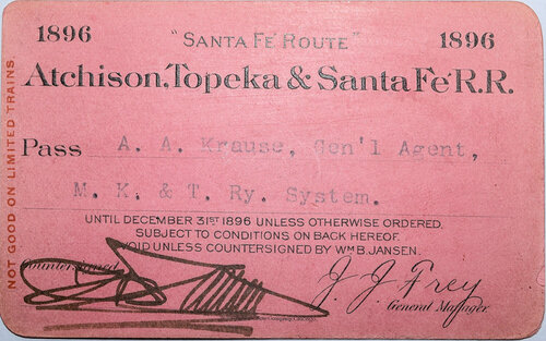 ATCHISON TOPEKA & SANTA FE RR PASS