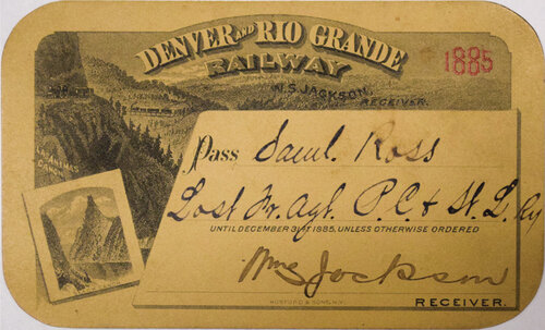 DENVER & RIO GRANDE RAILWAY PASS