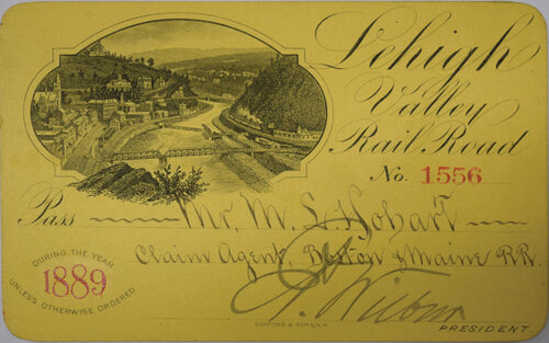 LEHIGH VALLEY RAILROAD PASS