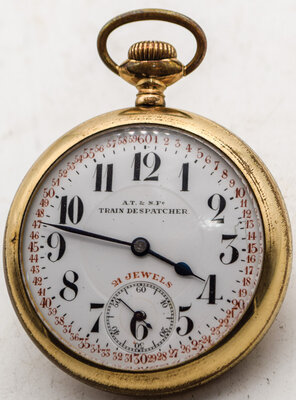 AT&SFe TRAIN DESPATCHER POCKET WATCH