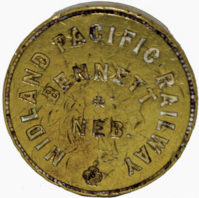 MIDLAND PACIFIC RAILWAY BENNETT NEB WAX SEAL