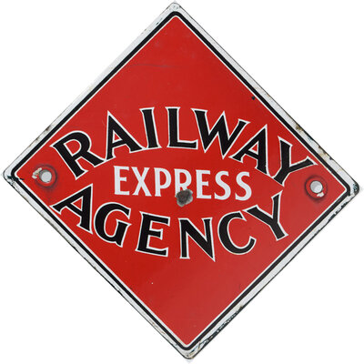 RAILWAY EXPRESS AGENCY SIGN