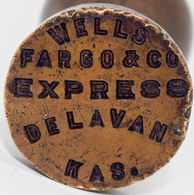 WELLS FARGO & CO EXPRESS DELAVAN KAS WAX SEAL
