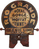 View lot 21 RIO GRANDE LICENSE PLATE LOGO