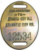ATLANTIC CITY RR BAGGAGE TAG