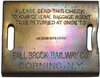 FALL BROOK RAILWAY CO BAGGAGE TAG