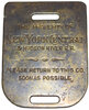 NEW YORK CENTRAL AND HUDSON RIVER BAGGAGE TAG