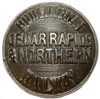 BURLINGTON CEDAR RAPIDS & NORTHERN RAILWAY BUTTON