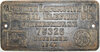 PENNSYLVANIA RR BUILDERS PLATE