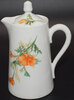 View lot 182 AT&SF CALIFORNIA POPPY CHOCOLATE POT