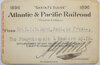 ATLANTIC & PACIFIC RAILROAD PASS