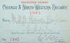 CHICAGO & NORTH-WESTERN RAILWAY PASS