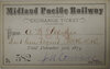 MIDLAND PACIFIC RAILWAY PASS