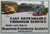 RAILWAY EXPRESS AGENCY SIGN