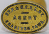 StP&KCSLRR CHARITON IOWA WAX SEAL