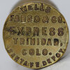WELLS FARGO & CO EXPRESS TRINIDAD COLO SANTA FE DEPOT WAX SEAL