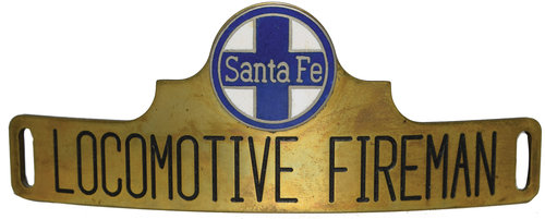 SANTA FE LOCOMOTIVE FIREMAN