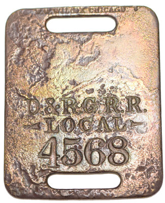 D&RGRR TAG