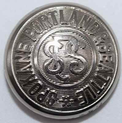 SPOKANE PORTLAND & SEATTLE BUTTON