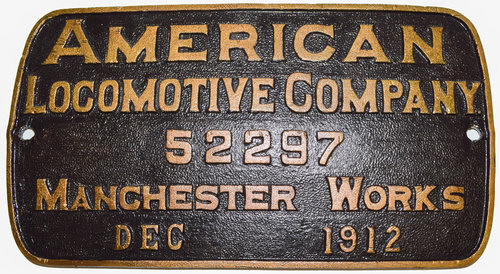 BOSTON & ALBANY BUILDERS PLATE