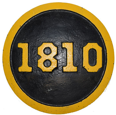 PENNSYLVANIA RR NUMBER PLATE