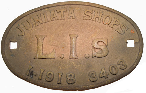 PENNSYLVANIA RR BUILDERS PLATE