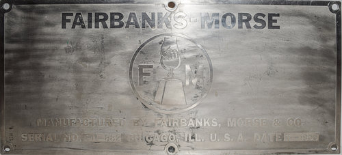 READING RR BUILDERS PLATE