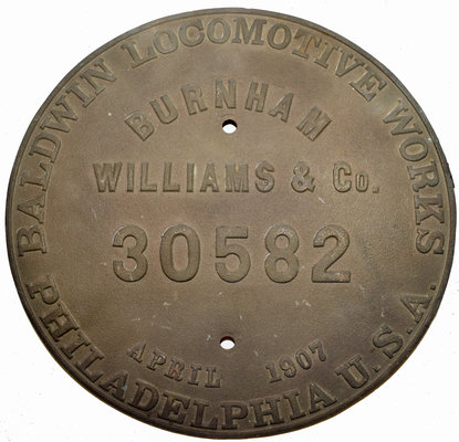 SOUTHERN PACIFIC BUILDERS PLATE