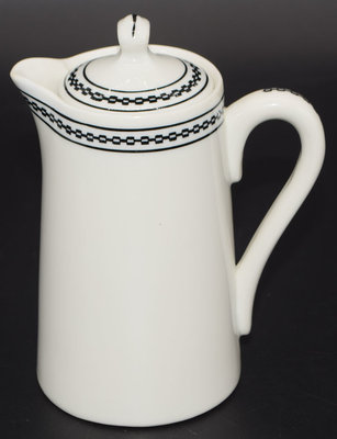 AT&SF BLACK CHAIN CHOCOLATE POT