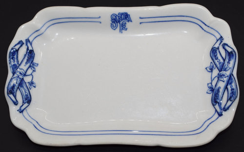 AT&SF BLEEDING BLUE PLATTER