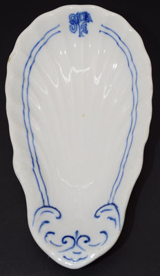 AT&SF BLEEDING BLUE SHELL DISH