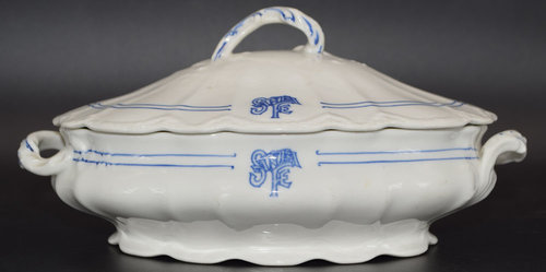AT&SF BLEEDING BLUE TUREEN